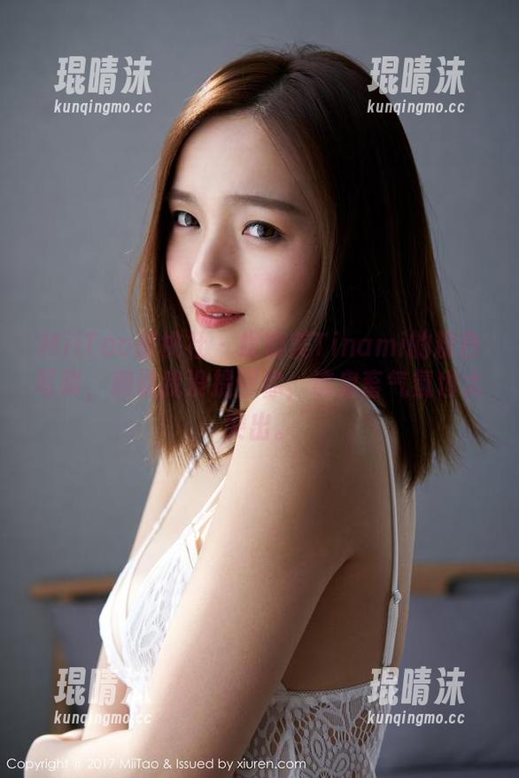 MiiTao蜜桃社 - 缇娜美Tinami的粉色写真，别说我没提醒你，这鬼畜气氛也太突出。